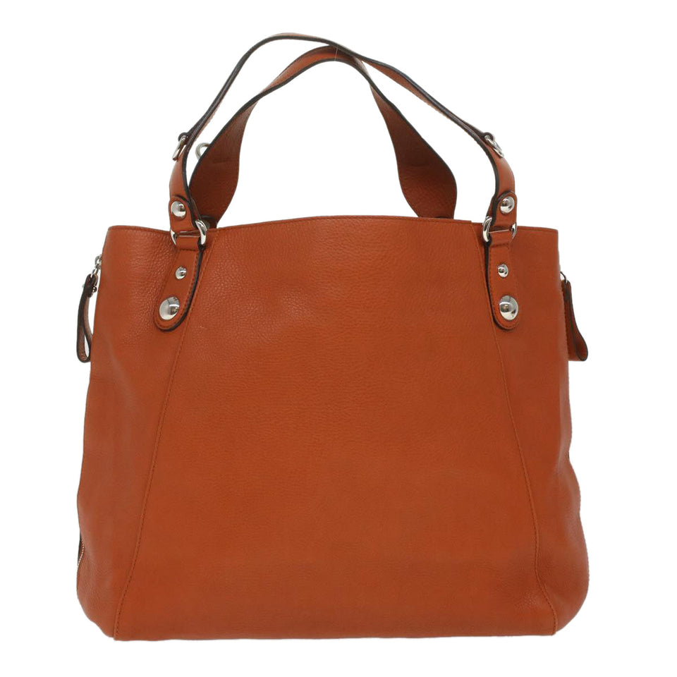Gucci Shoulder Bag Leather Orange Brown 232952 36699
