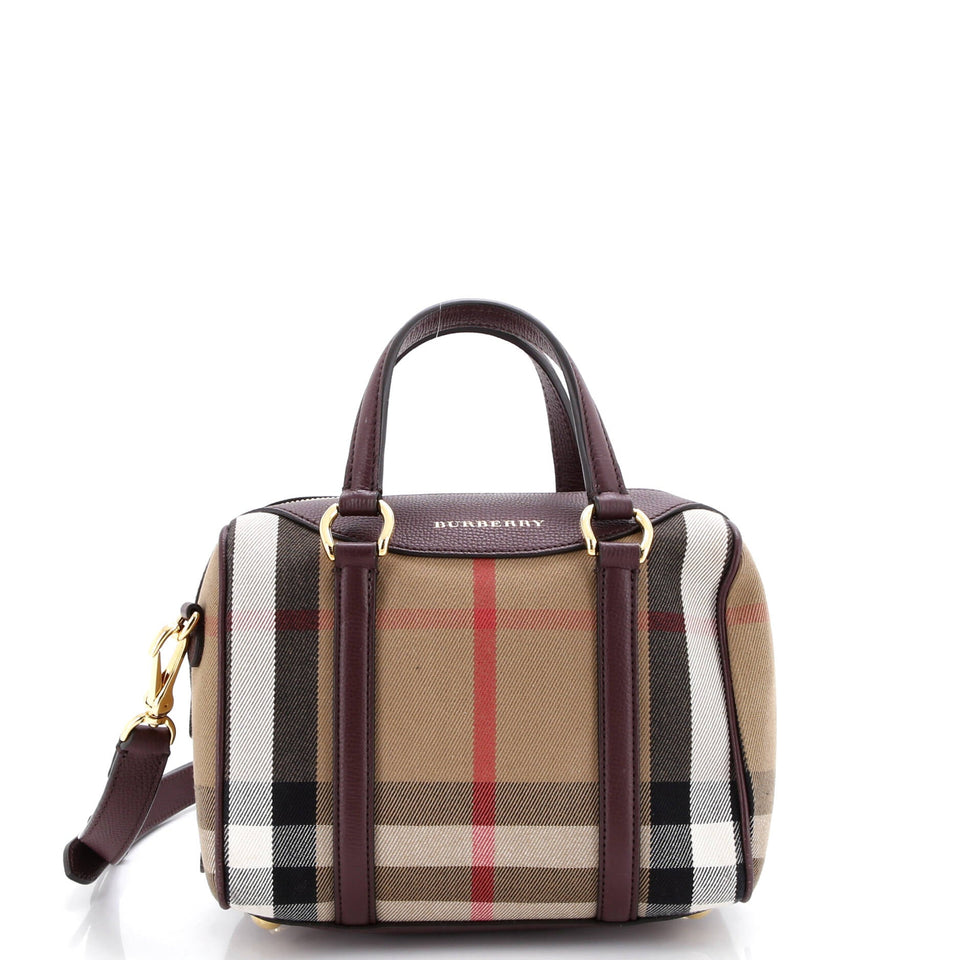 Burberry Alchester Small House Check Satchel – Bags Junction