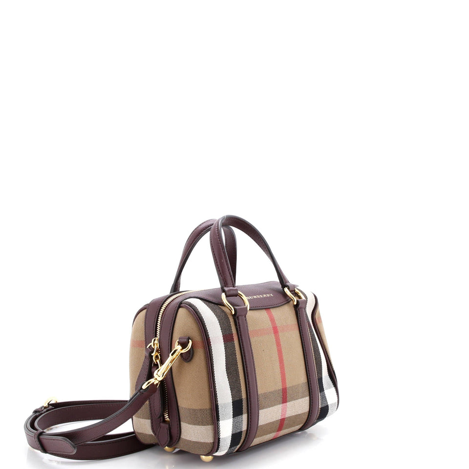 Burberry Alchester Small House Check Satchel – Bags Junction