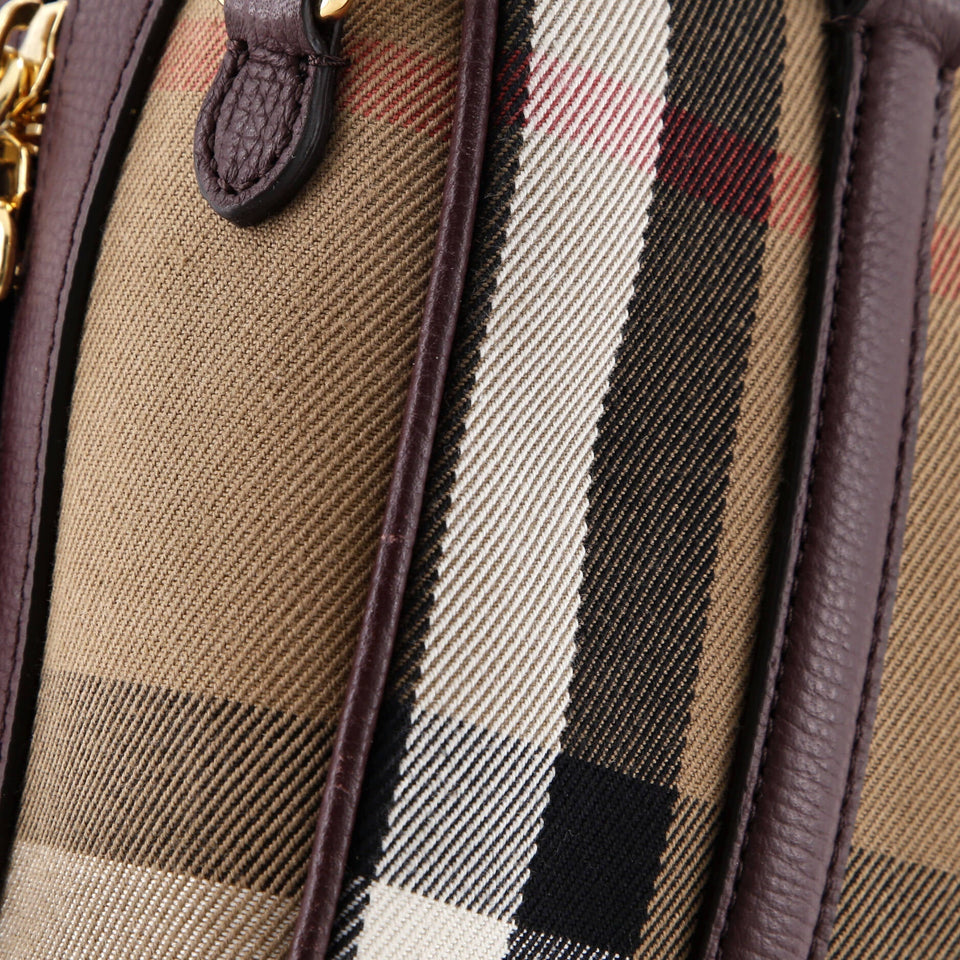 Burberry Alchester Small House Check Satchel – Bags Junction