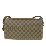 Gucci GG Canvas Web Sherry Line Shoulder Bag Beige Red 89.02.012 36784