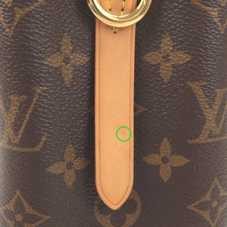 Louis Vuitton Monogram Montaigne BB Nume Leather Shoulder Bag