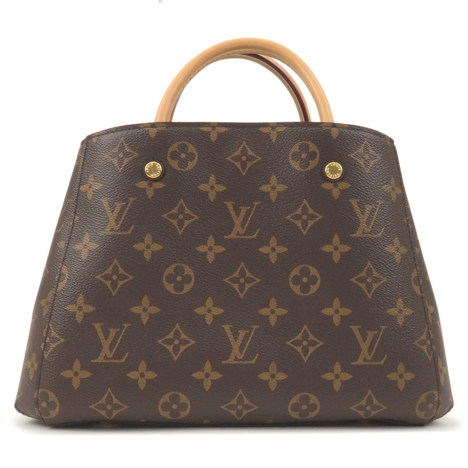 Louis Vuitton Monogram Montaigne BB Nume Leather Shoulder Bag