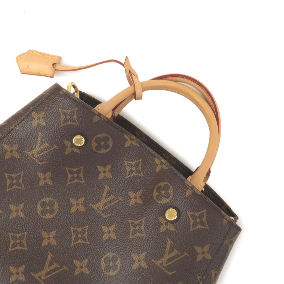 Louis Vuitton Monogram Montaigne BB Nume Leather Shoulder Bag