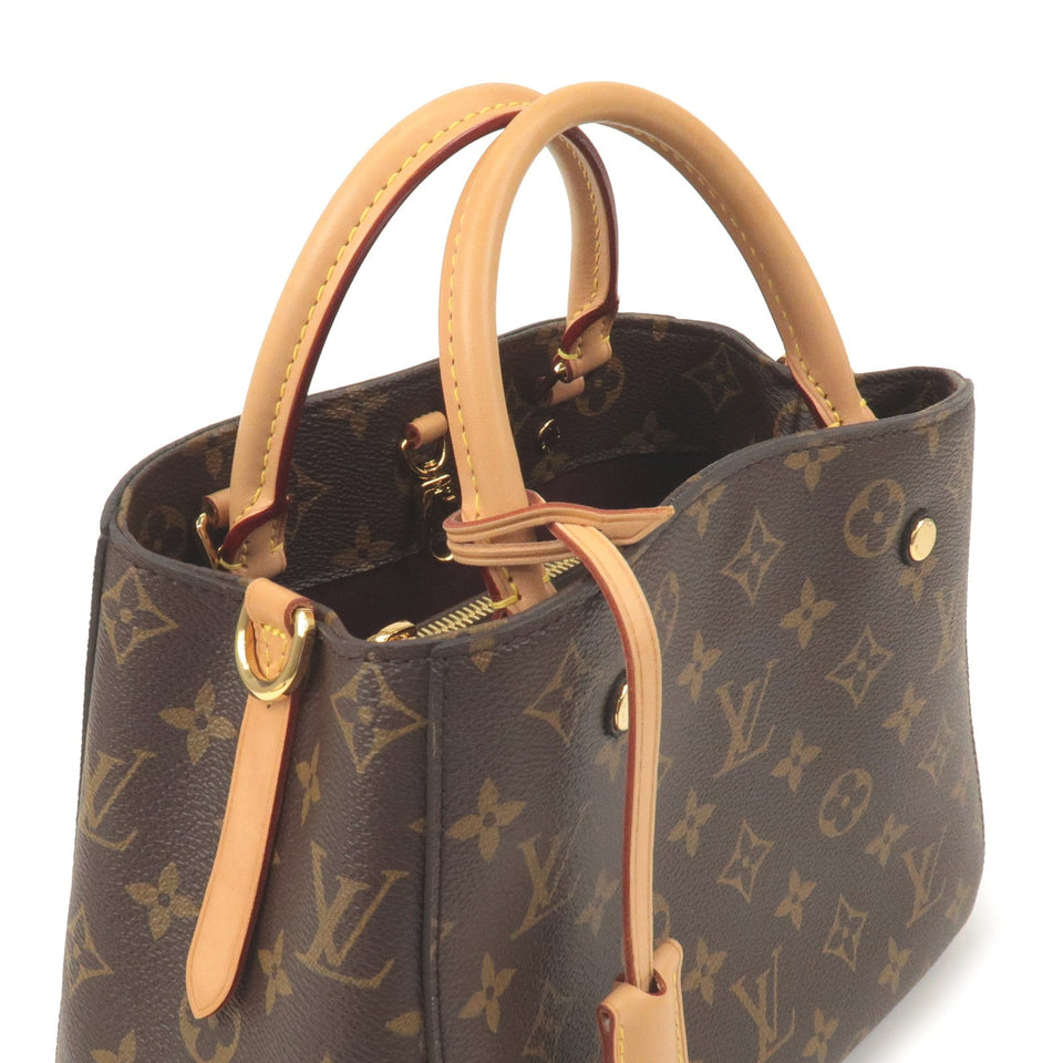 Louis Vuitton Monogram Montaigne BB Nume Leather Shoulder Bag