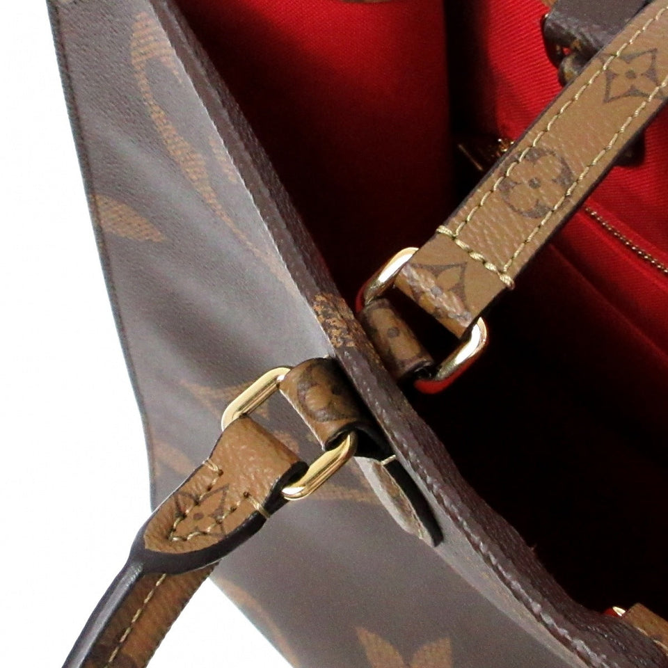 Louis Vuitton On The Go GM Monogram Reverse Canvas Tote Bag