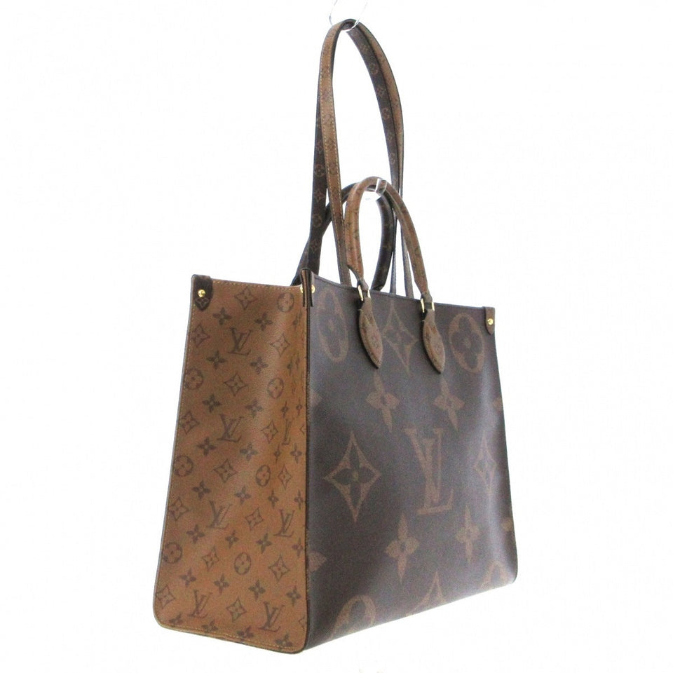 Louis Vuitton On The Go GM Monogram Reverse Canvas Tote Bag