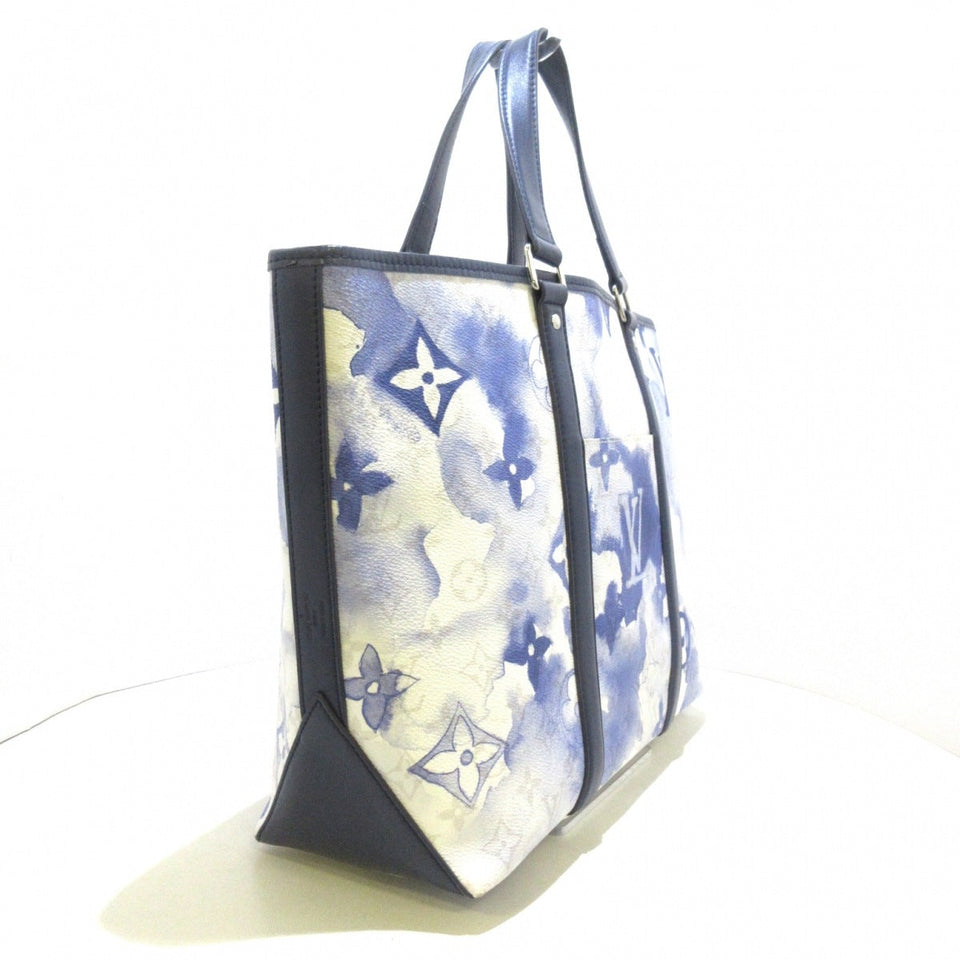Louis Vuitton Weekend Tote PM Blue Water Monogram Canvas
