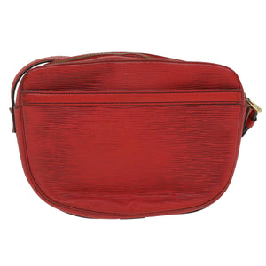Louis Vuitton Epi June Feuille Shoulder Bag Red LV Auth
