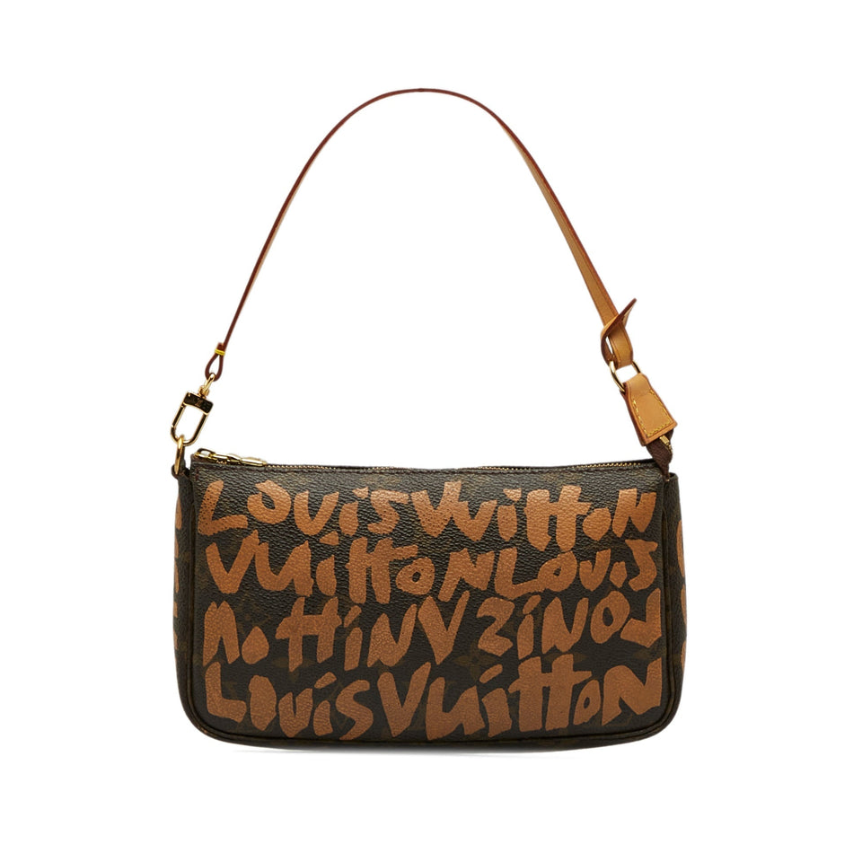 Louis Vuitton x Stephen Spro Monogram Graffiti Pochette Accessoires Baguette