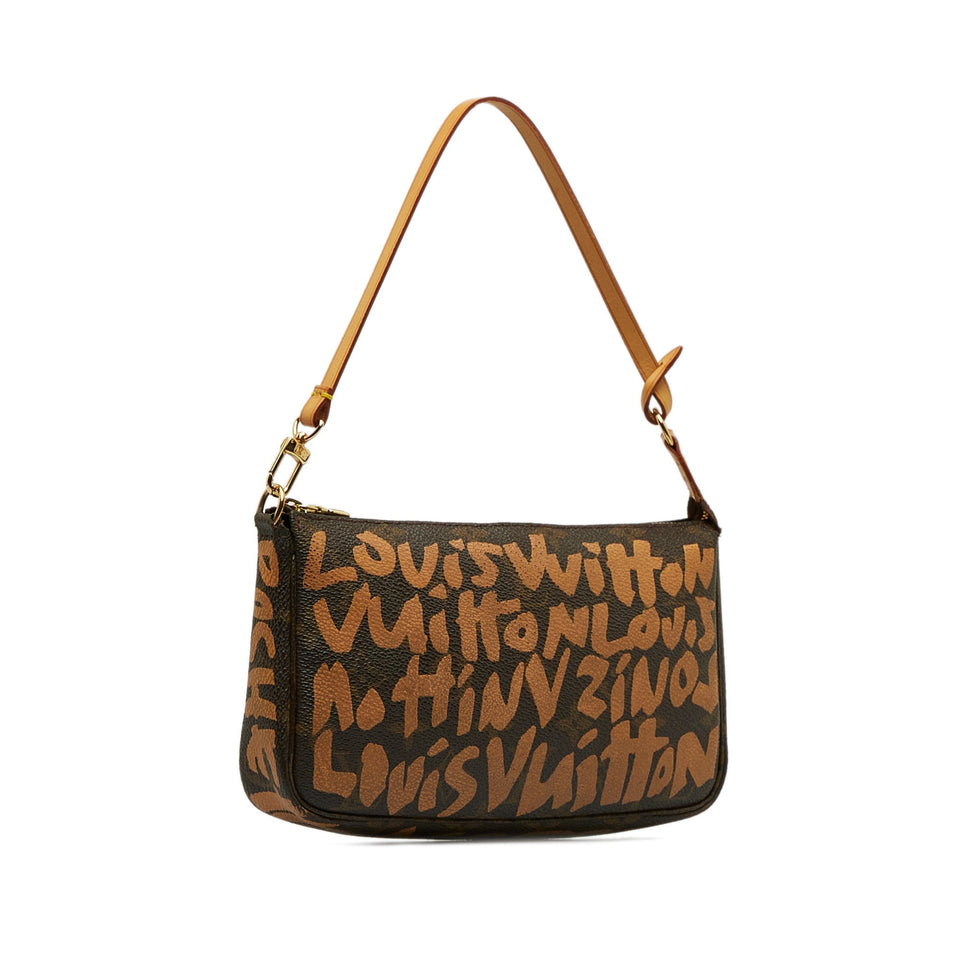Louis Vuitton x Stephen Spro Monogram Graffiti Pochette Accessoires Baguette