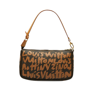 Louis Vuitton x Stephen Spro Monogram Graffiti Pochette Accessoires Baguette