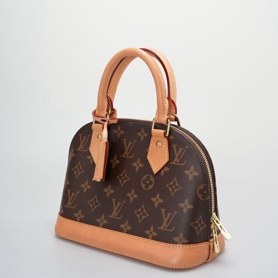 Louis Vuitton Alma BB Monogram Brown Shoulder Bag From 2017