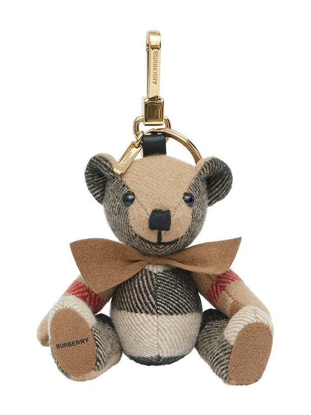 Luxury Burberry Bow Tie Thomas Bear Charm Archive Beige