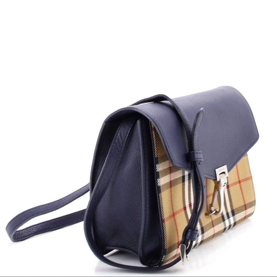Burberry Macken Small Crossbody Bag in Leather & Vintage Check – Bags Junction