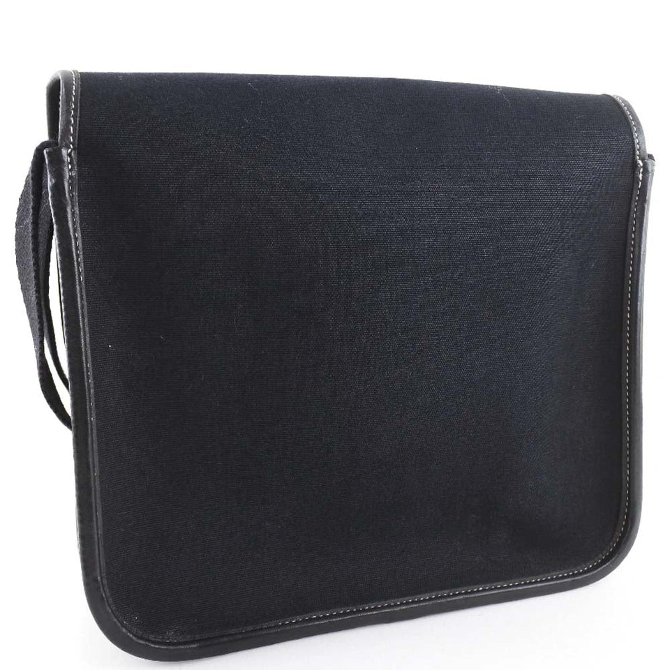 Hermes Shoulder Bag canvas black Buenaben Women