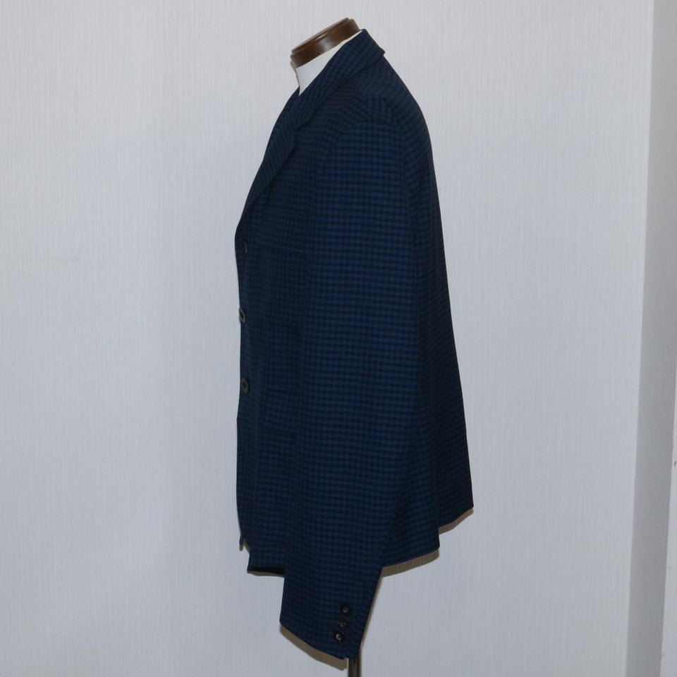 Gucci Jacket Plaid Blue Black 37056