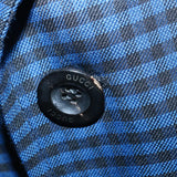 Gucci Jacket Plaid Blue Black 37056