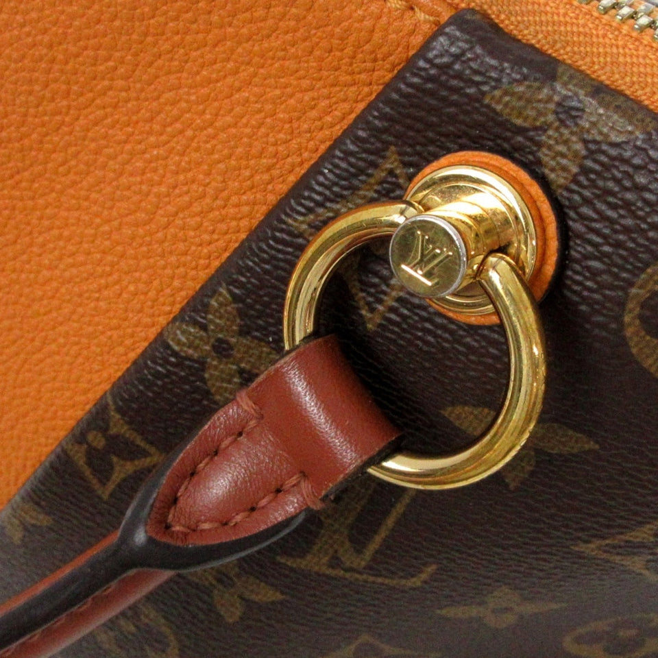 Louis Vuitton V tote MM  Mmonogram Canvas Grain Calf Leather Tote Bag