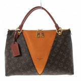 Louis Vuitton V tote MM  Mmonogram Canvas Grain Calf Leather Tote Bag