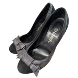 Chanel Suede Ribbon Pumps