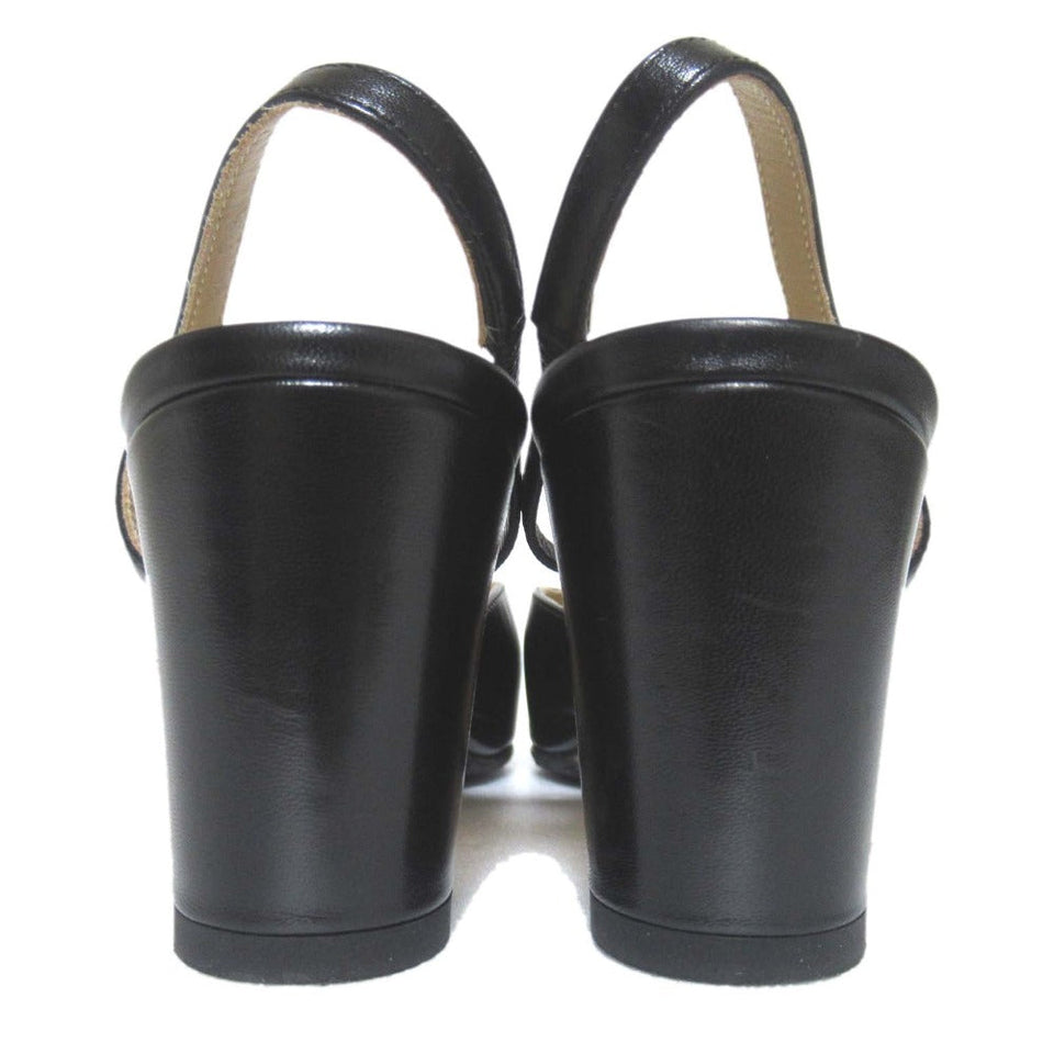 Chanel Coco Mark Leather Mule