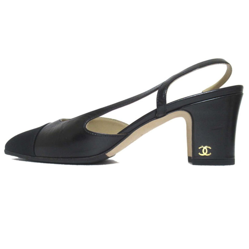Chanel Coco Mark Leather Mule