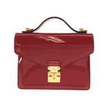 Louis Vuitton Monceau BB Handbag Rose Andian Patent Leather