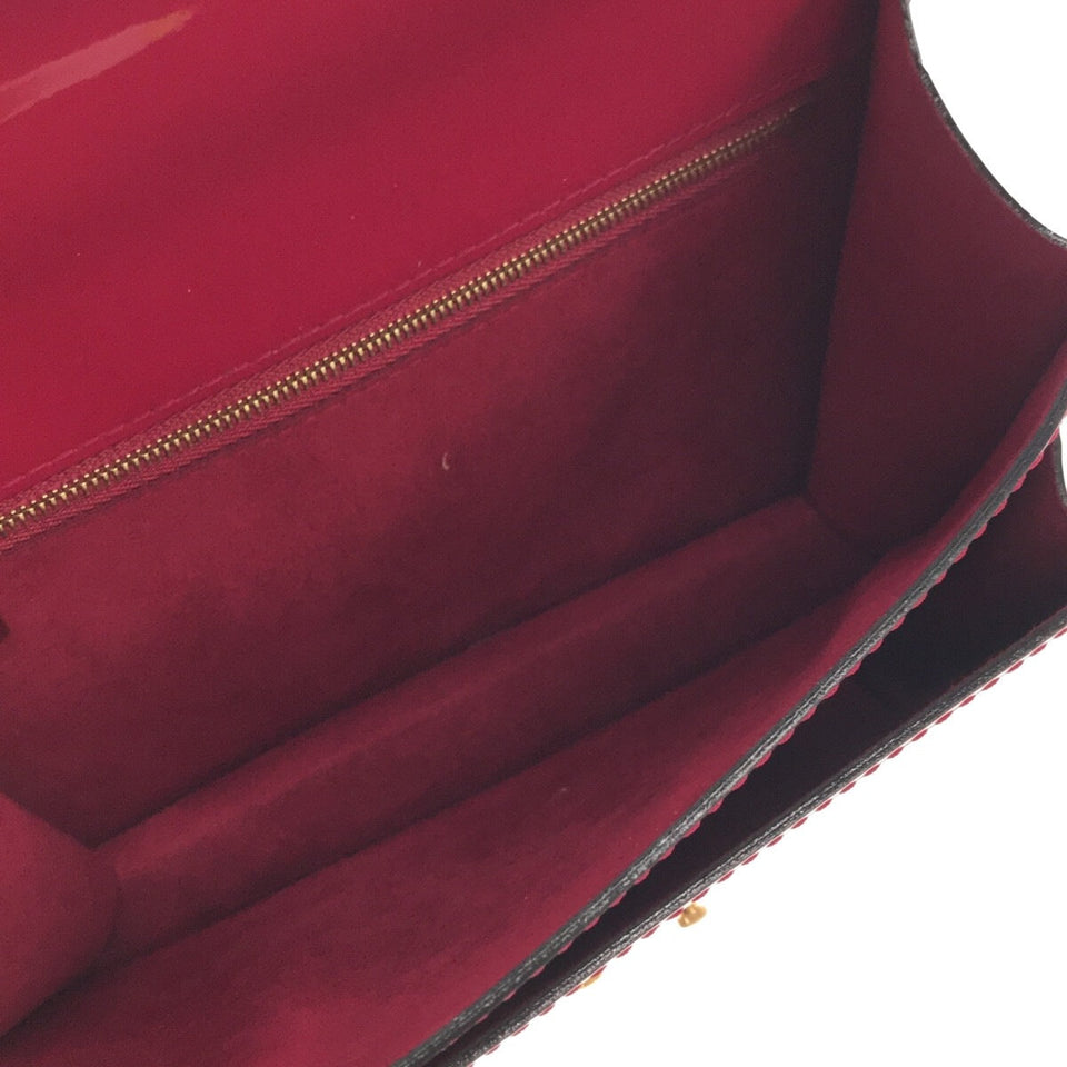Louis Vuitton Monceau BB Handbag Rose Andian Patent Leather