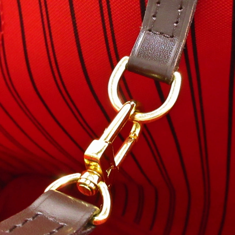 Louis Vuitton Neverfull MM Damier Canvas Tote Bag