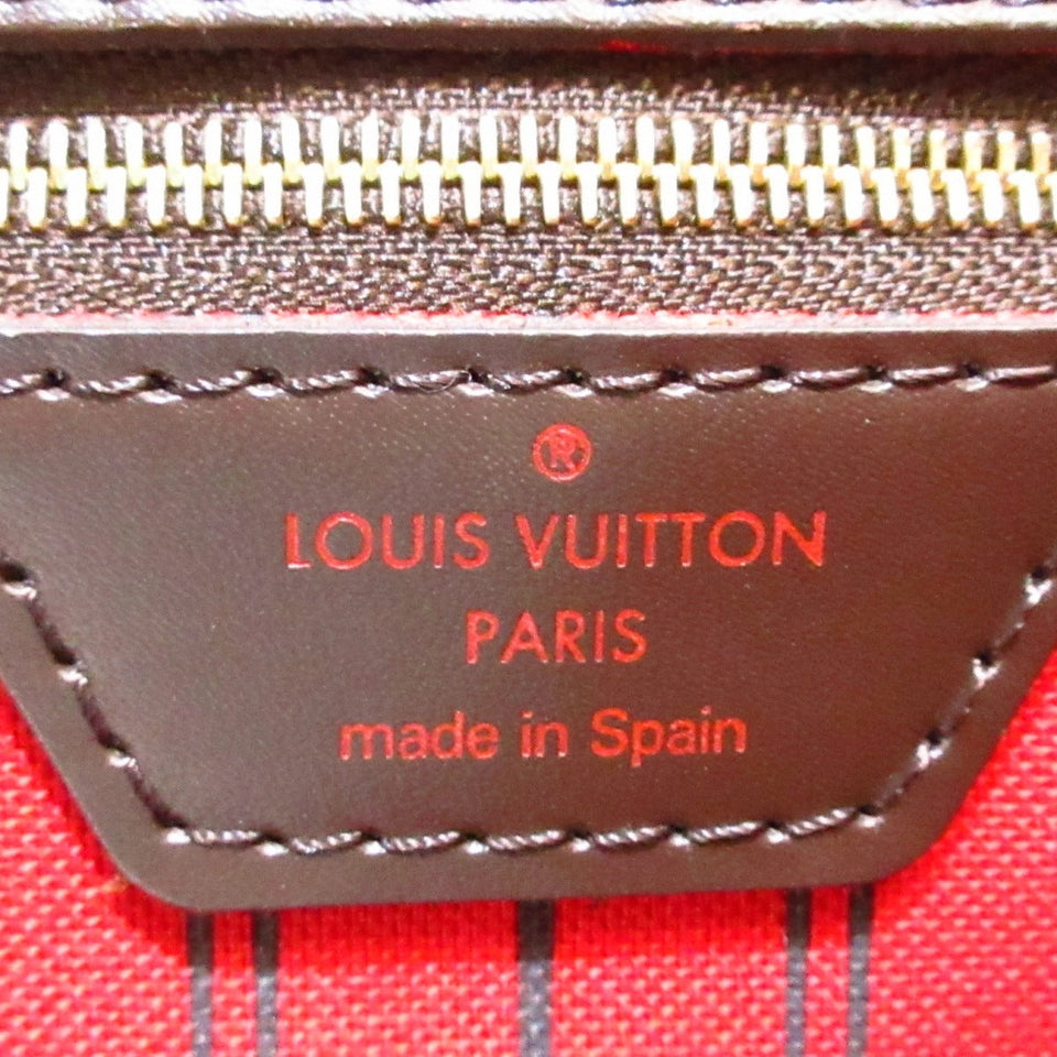 Louis Vuitton Neverfull MM Damier Canvas Tote Bag