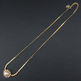 Christian Dior Faux Pearl Rhinestone Necklace
