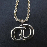 Christian Dior Logo Pendant Necklace