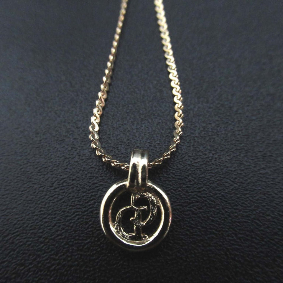 Christian Dior Logo Pendant Necklace