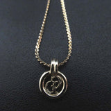 Christian Dior Logo Pendant Necklace