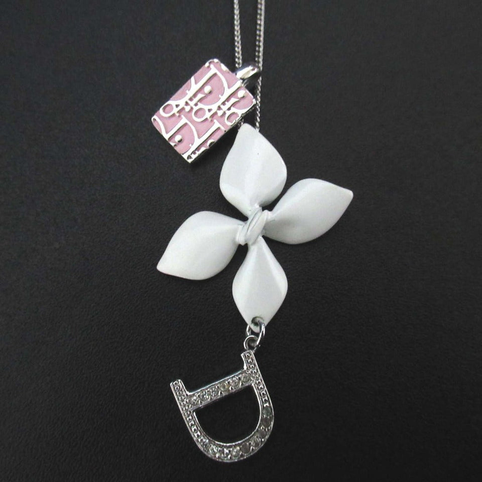 Christian Dior Trotter D Logo Necklace