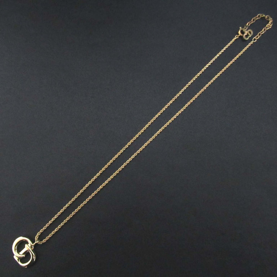 Christian Dior Logo Pendant Necklace