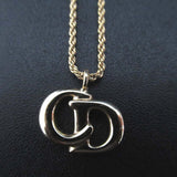 Christian Dior Logo Pendant Necklace