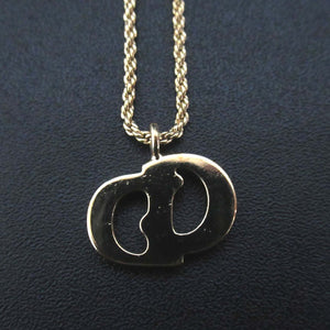 Christian Dior Logo Pendant Necklace