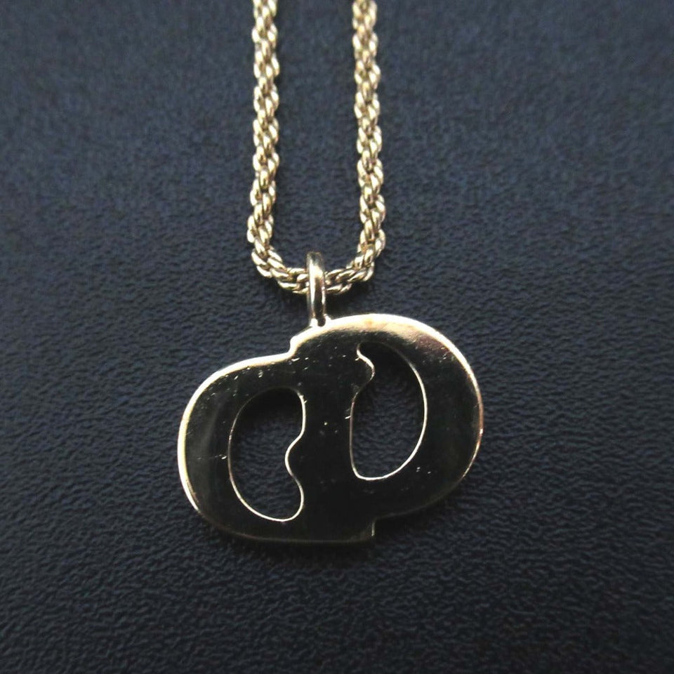 Christian Dior Logo Pendant Necklace