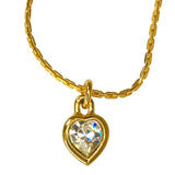 Christian Dior Heart Stone Necklace
