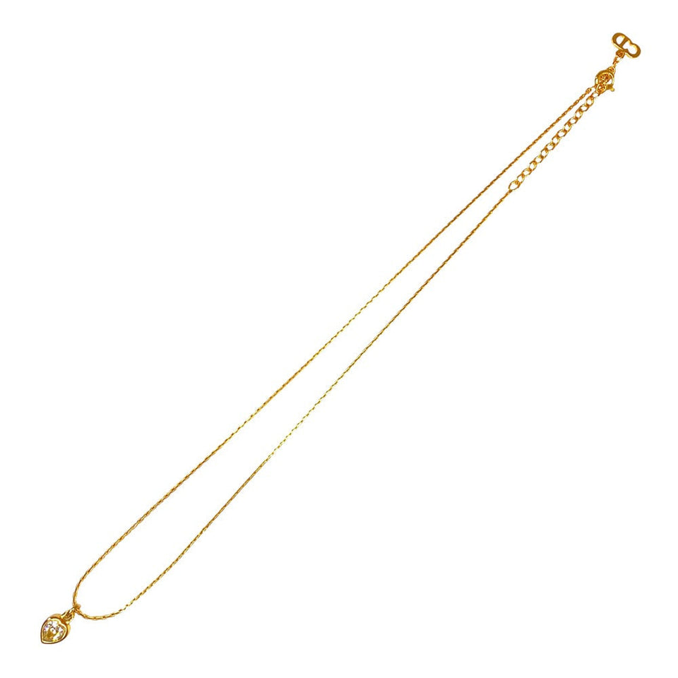 Christian Dior Heart Stone Necklace