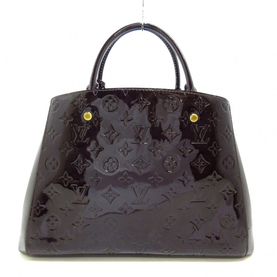Louis Vuitton Montaigne MM  Patent Leather Handbag