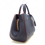 Louis Vuitton Montaigne BB Empreinte Leather Handbag Marine Rouge