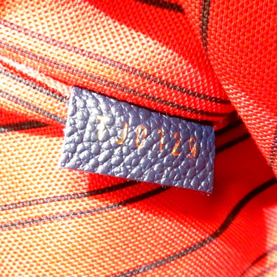 Louis Vuitton Montaigne BB Empreinte Leather Handbag Marine Rouge
