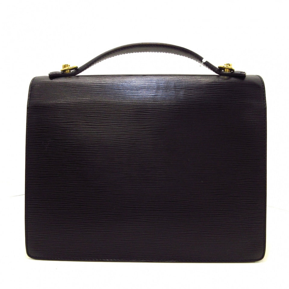 Louis Vuitton Monceau Epi Leather Handbag Black