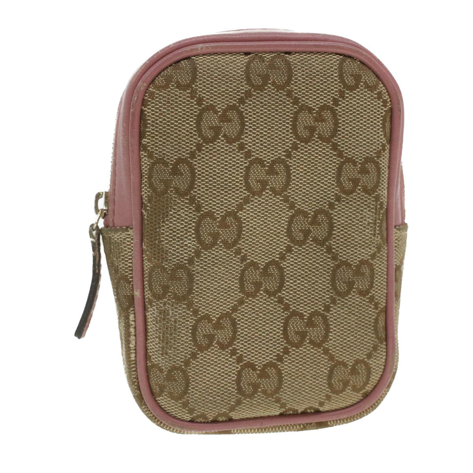 Gucci GG Canvas Pouch Beige 115249 37273