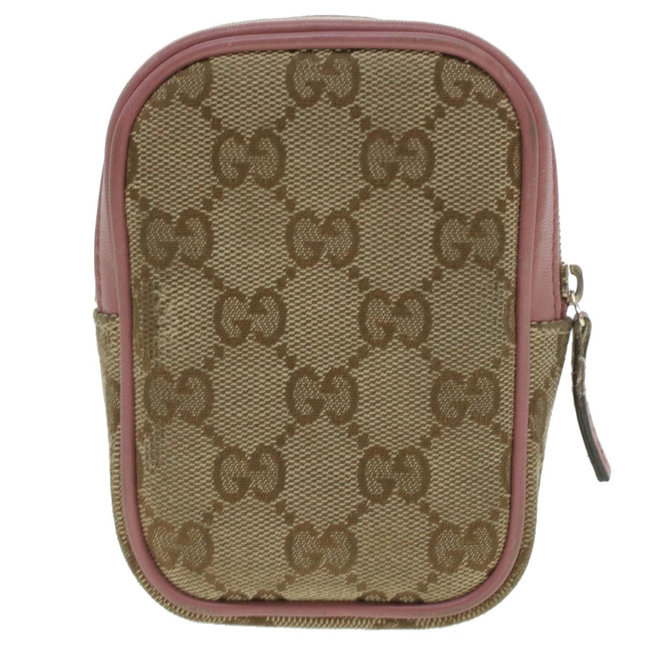 Gucci GG Canvas Pouch Beige 115249 37273
