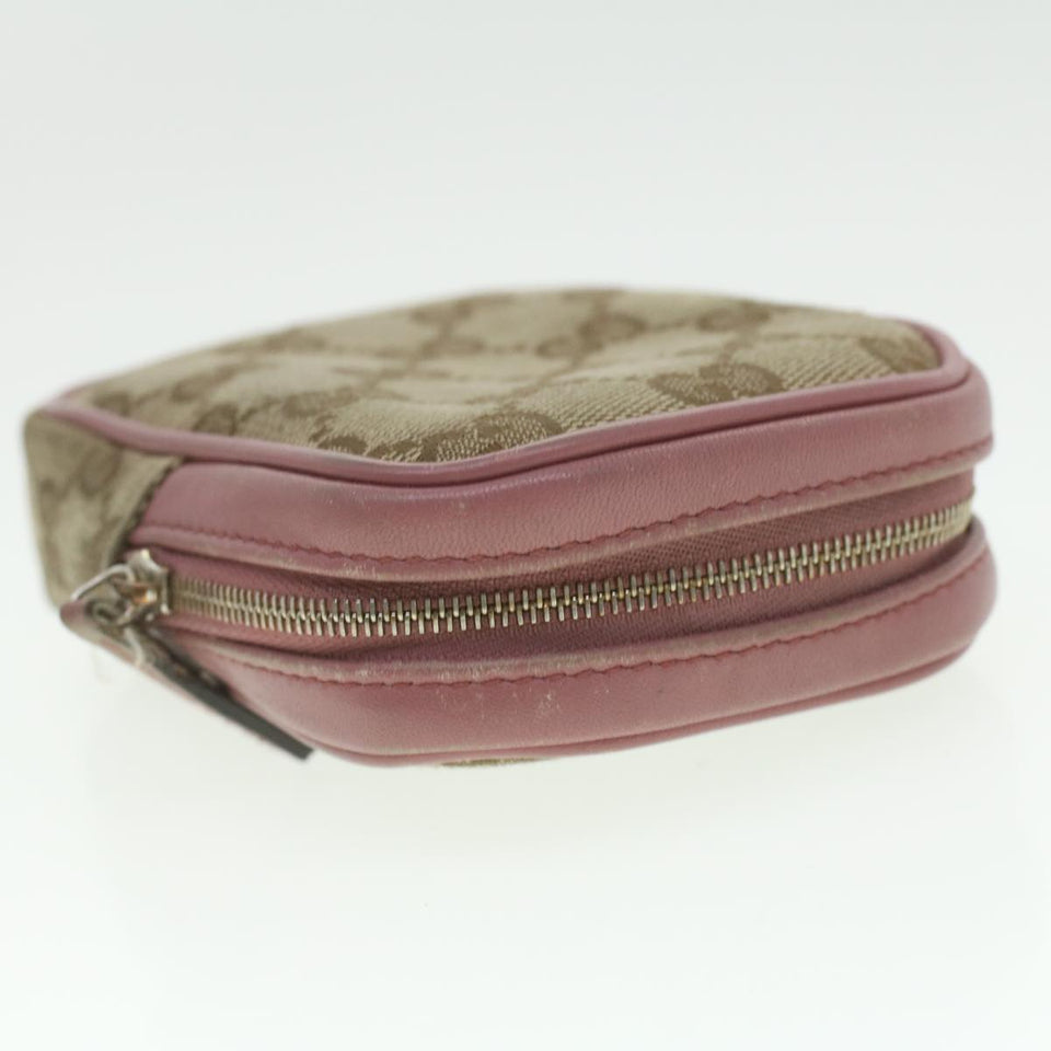 Gucci GG Canvas Pouch Beige 115249 37273