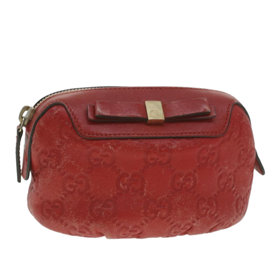 Gucci Guccissima Pouch Red 282642 37323